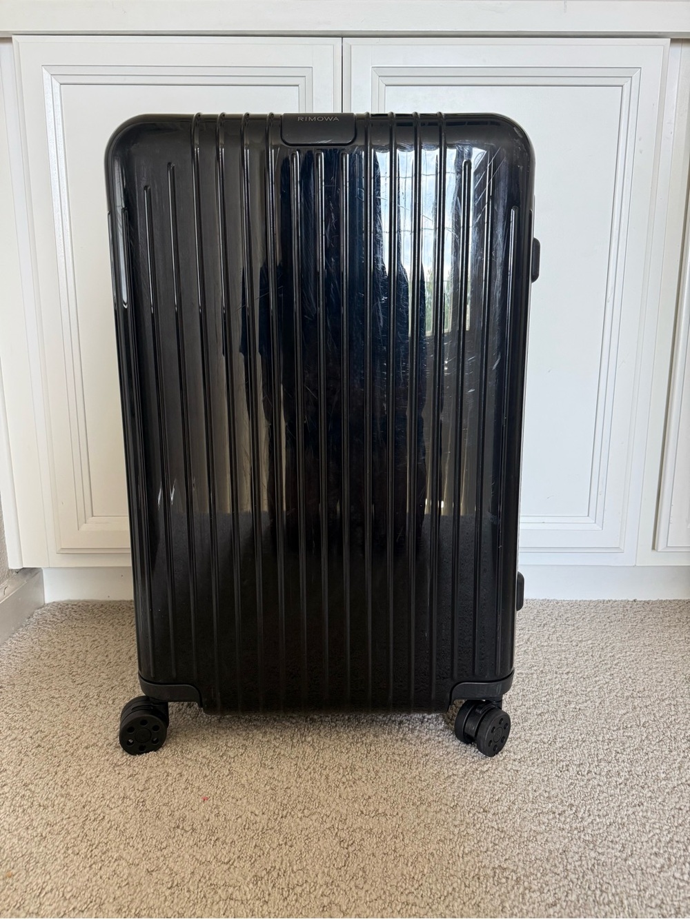 RIMOWA Black Polycarbonate Spinner Luggage